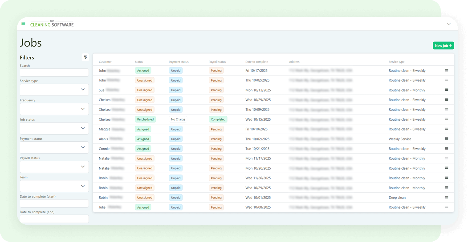 feature rich cleaning crm software