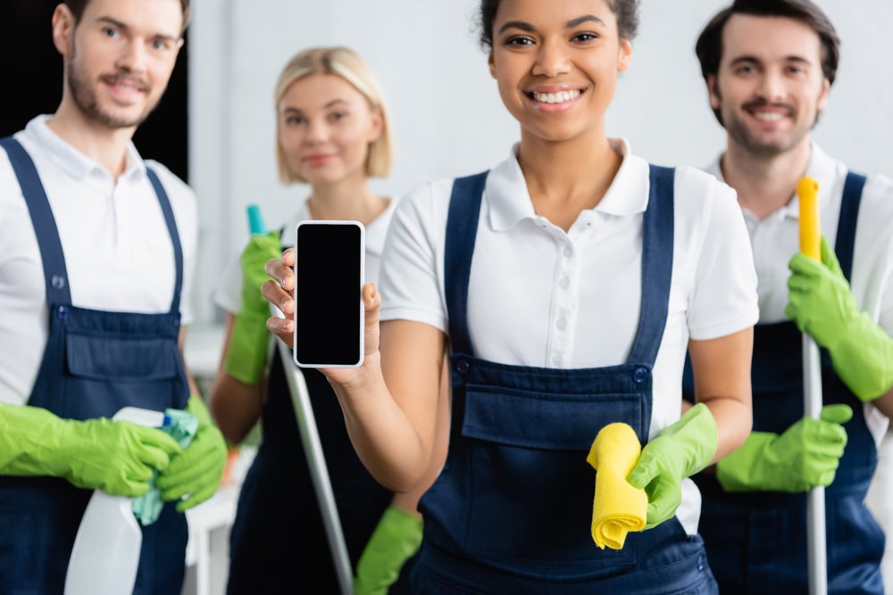 verified cleaning staff time tracking