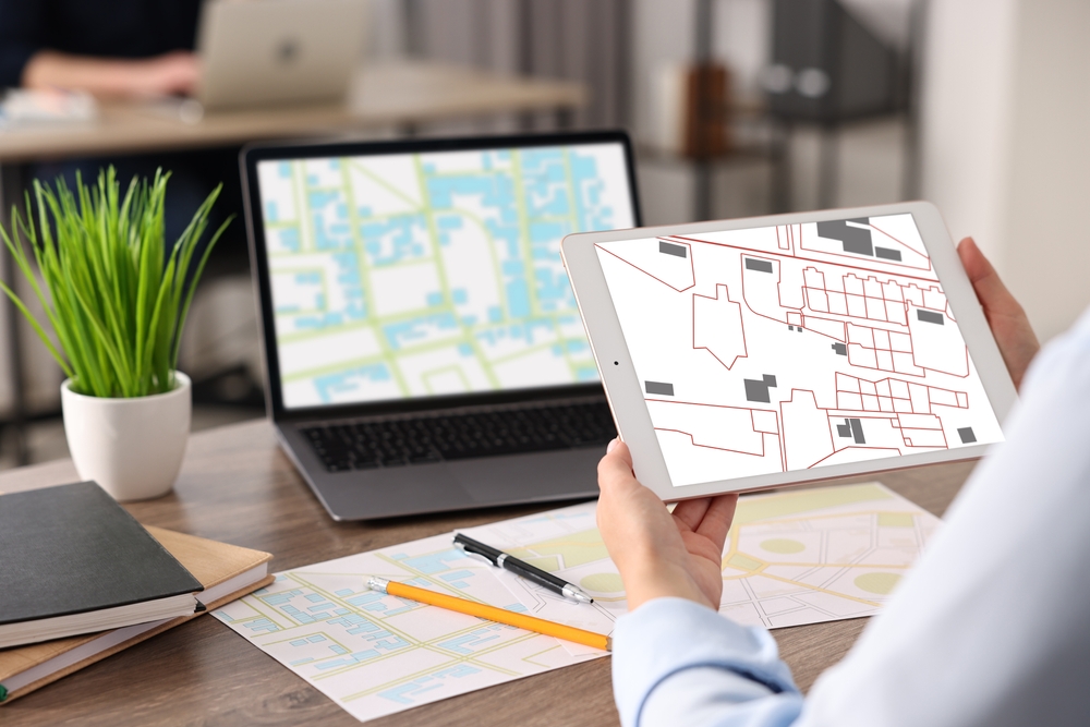 visual map-based scheduling software for a cleaning company